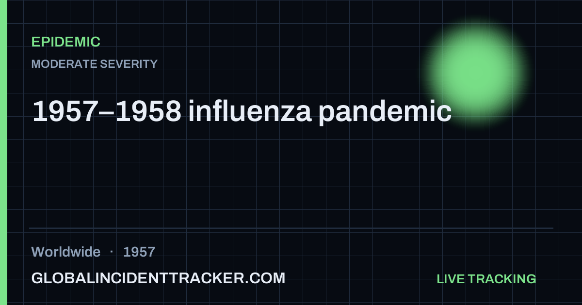 1957–1958 influenza pandemic (1957) — Epidemic