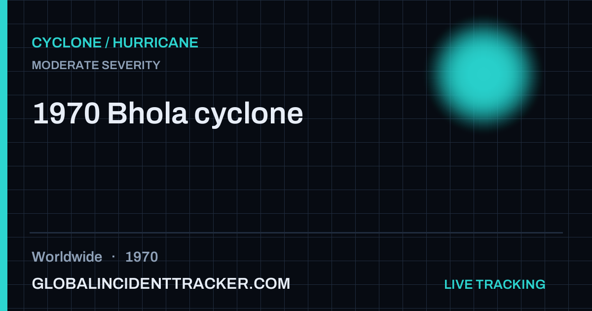 1970 Bhola cyclone (1970) — Cyclone / Hurricane