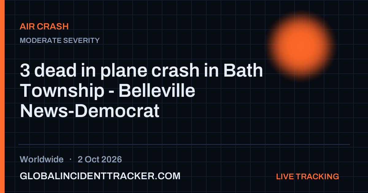 Air Crash incident in worldwide on 2 October 2026 — Global Incident Tracker report card