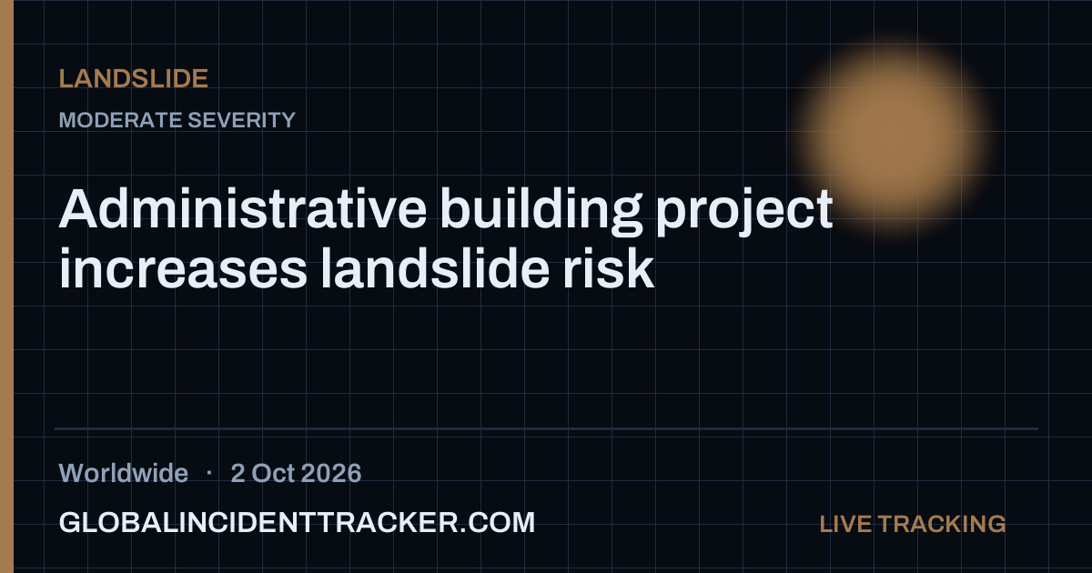 Landslide incident in worldwide on 2 October 2026 — Global Incident Tracker report card
