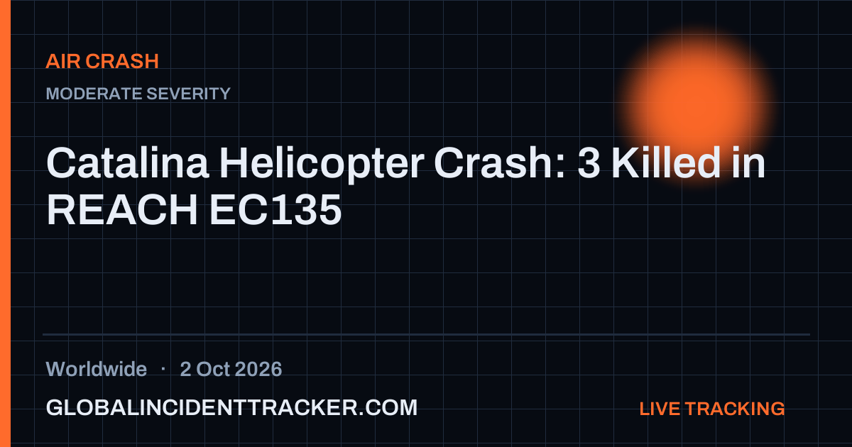 Air Crash incident in worldwide on 2 October 2026 — Global Incident Tracker report card