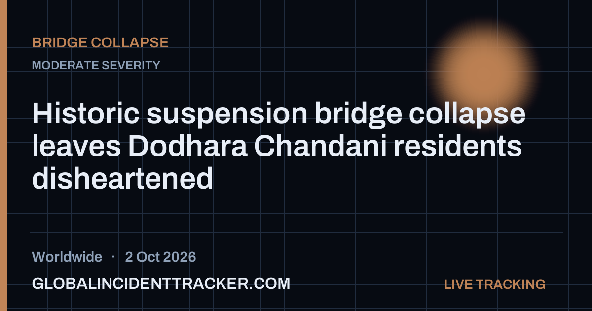 Bridge Collapse incident in worldwide on 2 October 2026 — Global Incident Tracker report card