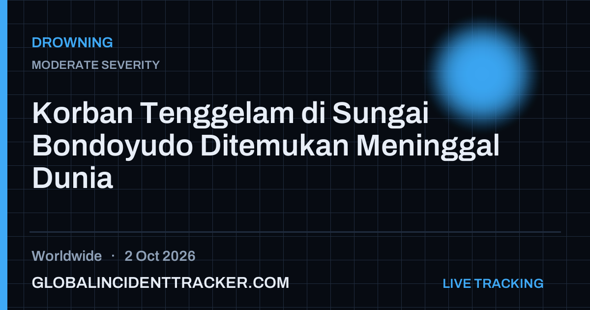 Drowning incident in worldwide on 2 October 2026 — Global Incident Tracker report card