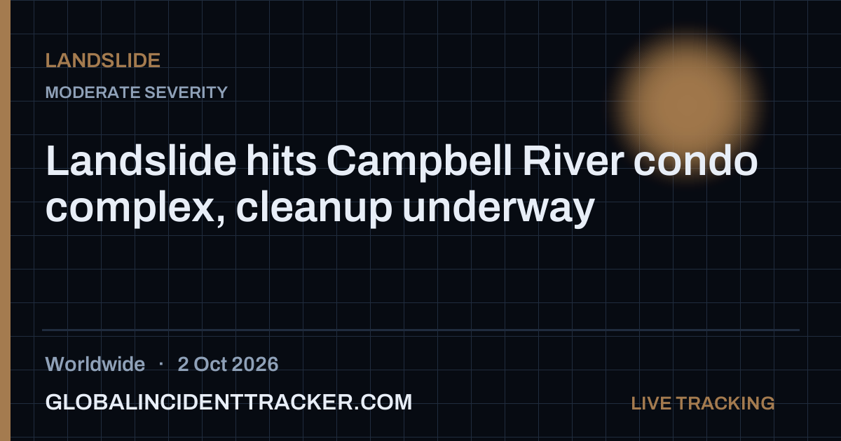 Landslide incident in worldwide on 2 October 2026 — Global Incident Tracker report card