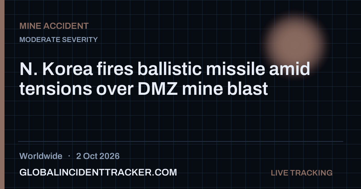 Mine Accident incident in worldwide on 2 October 2026 — Global Incident Tracker report card