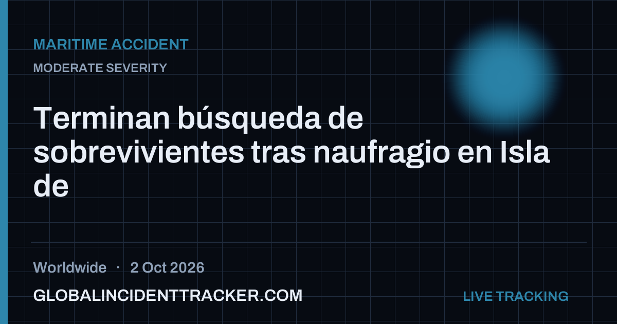 Maritime Accident incident in worldwide on 2 October 2026 — Global Incident Tracker report card