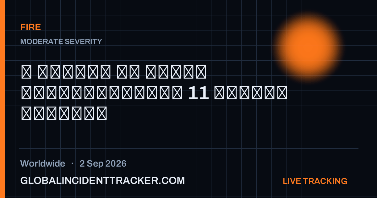 Fire incident in worldwide on 2 September 2026 — Global Incident Tracker report card