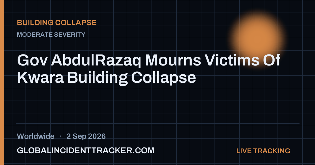 Building Collapse incident in worldwide on 2 September 2026 — Global Incident Tracker report card