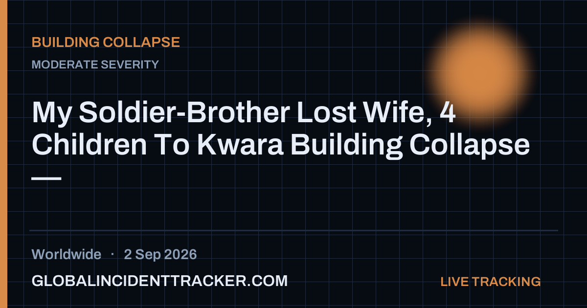 Building Collapse incident in worldwide on 2 September 2026 — Global Incident Tracker report card