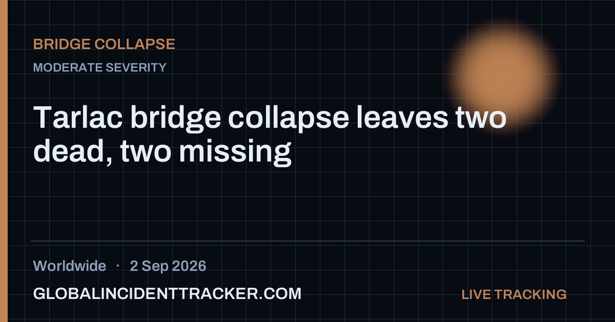 Bridge Collapse incident in worldwide on 2 September 2026 — Global Incident Tracker report card