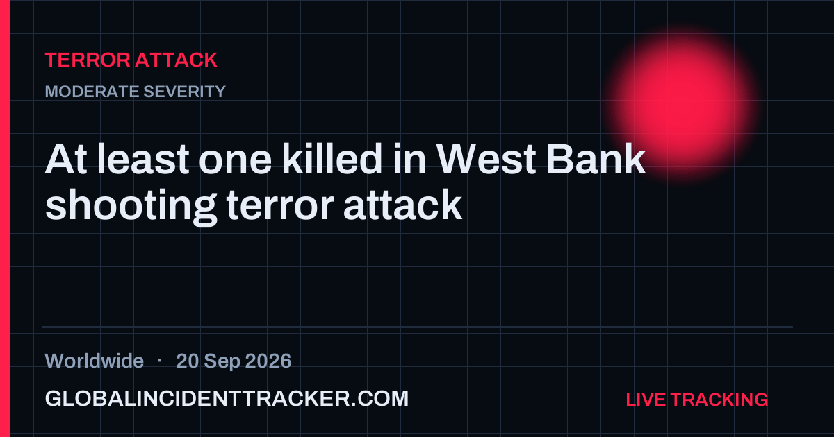 Terror Attack incident in worldwide on 20 September 2026 — Global Incident Tracker report card