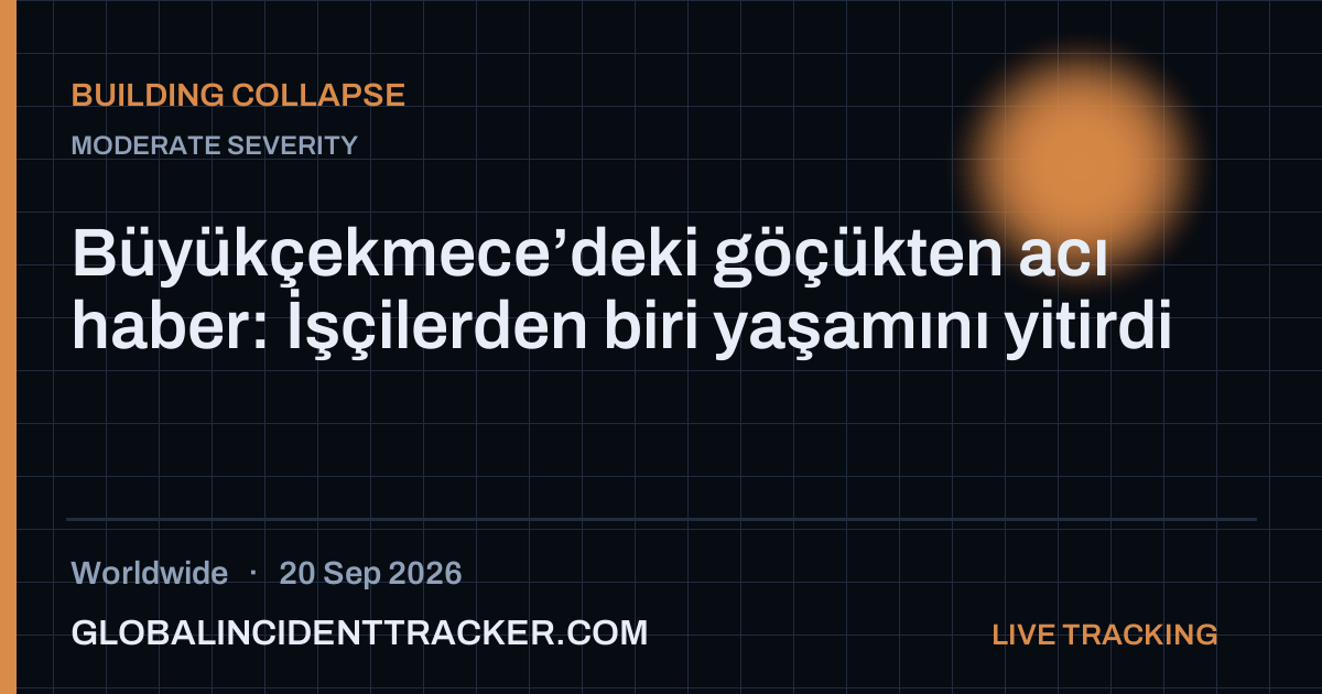 Building Collapse incident in worldwide on 20 September 2026 — Global Incident Tracker report card