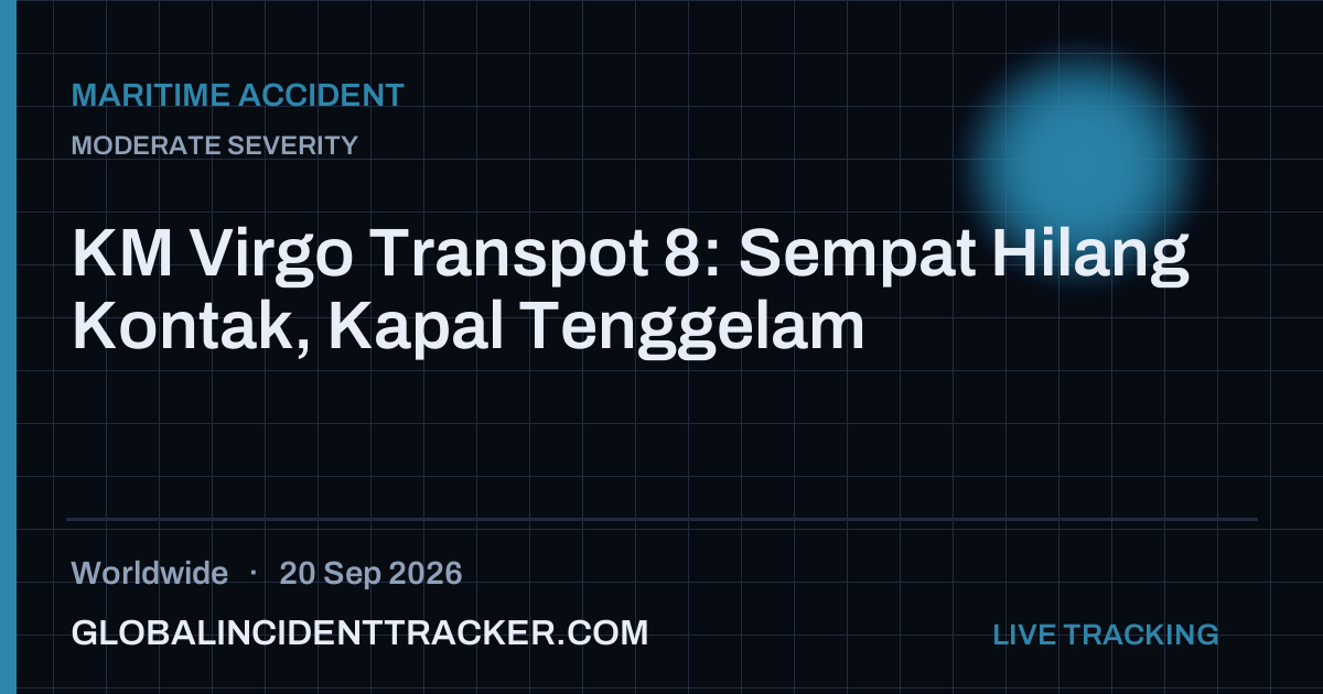Maritime Accident incident in worldwide on 20 September 2026 — Global Incident Tracker report card