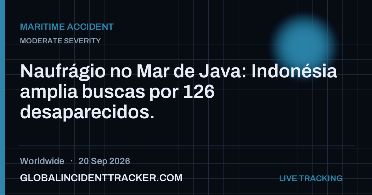 Maritime Accident incident in worldwide on 20 September 2026 — Global Incident Tracker report card