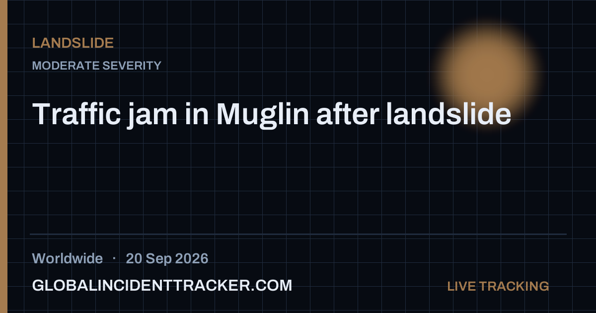 Landslide incident in worldwide on 20 September 2026 — Global Incident Tracker report card