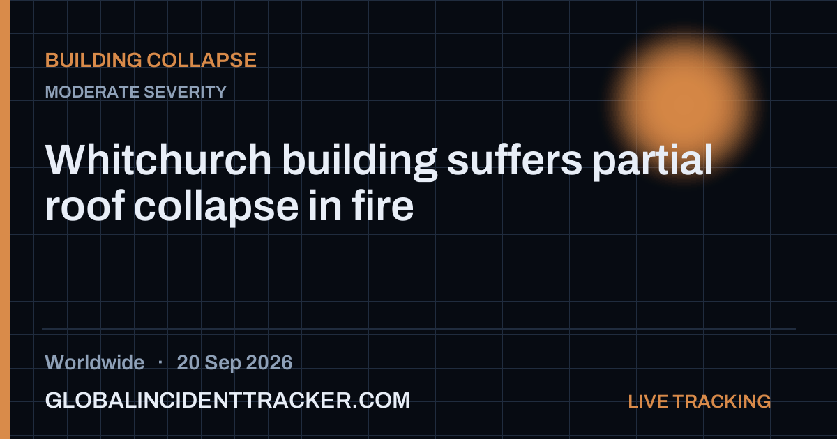 Building Collapse incident in worldwide on 20 September 2026 — Global Incident Tracker report card