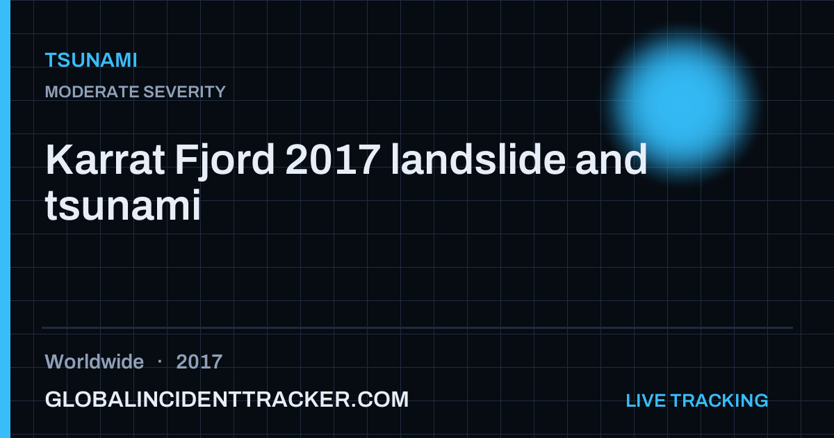 Karrat Fjord 2017 landslide and tsunami (2017) — Tsunami