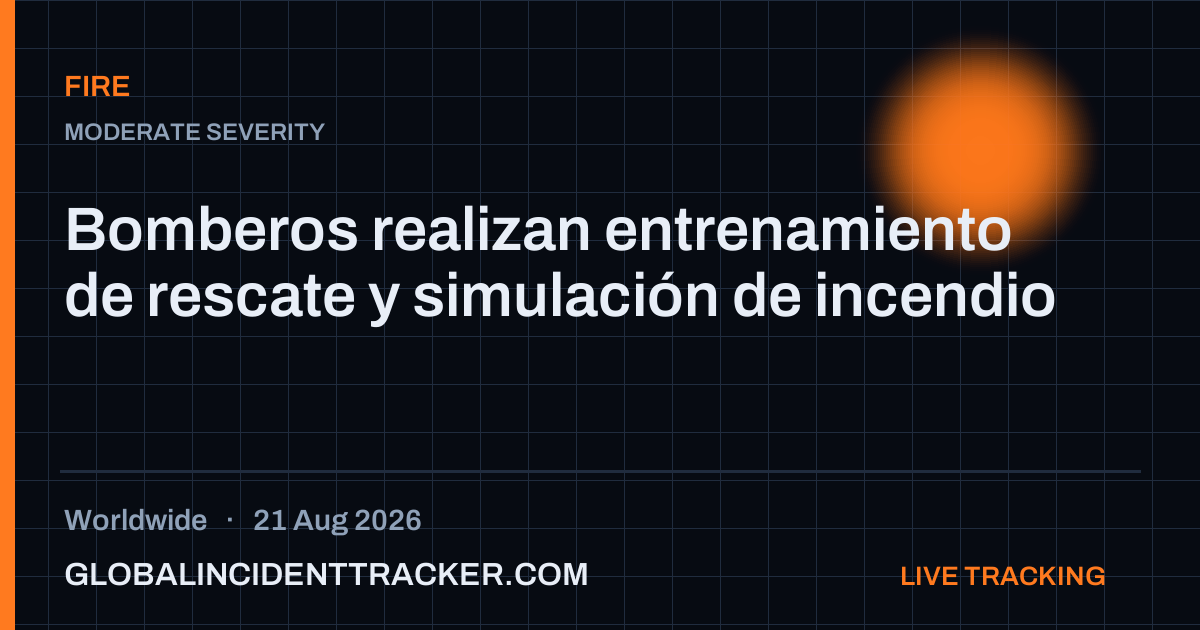 Fire incident in worldwide on 21 August 2026 — Global Incident Tracker report card