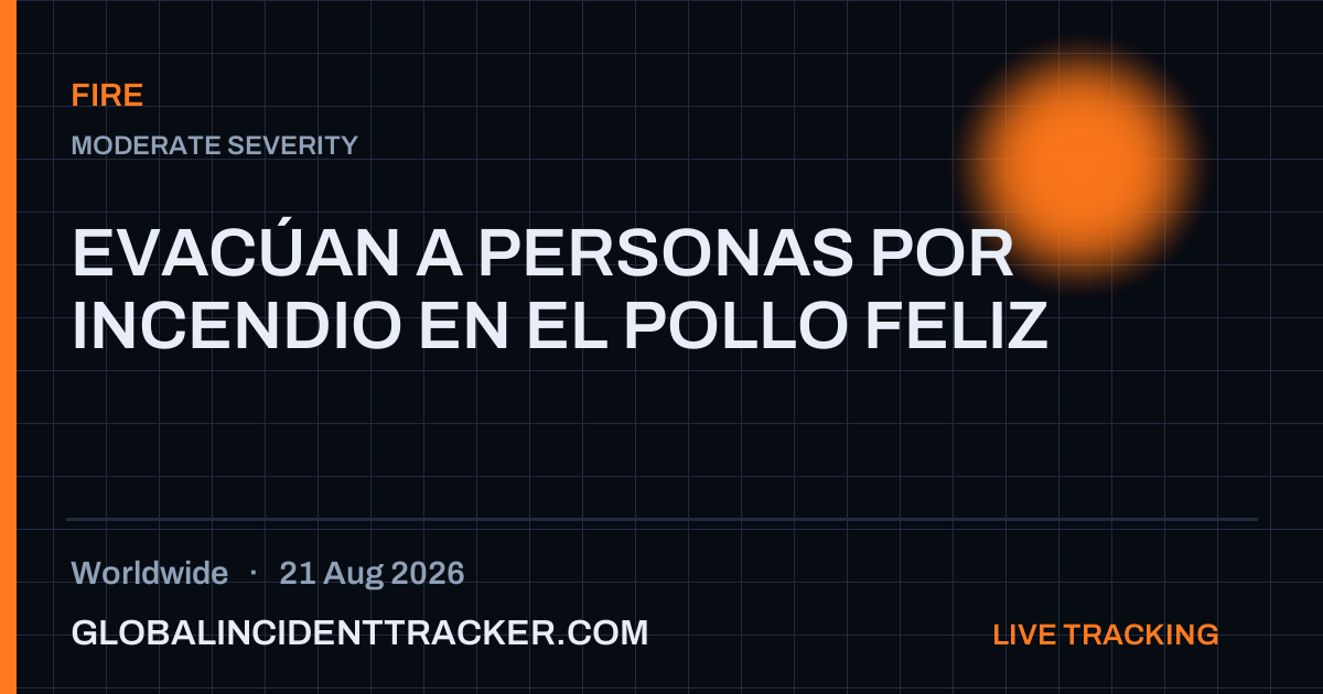 Fire incident in worldwide on 21 August 2026 — Global Incident Tracker report card
