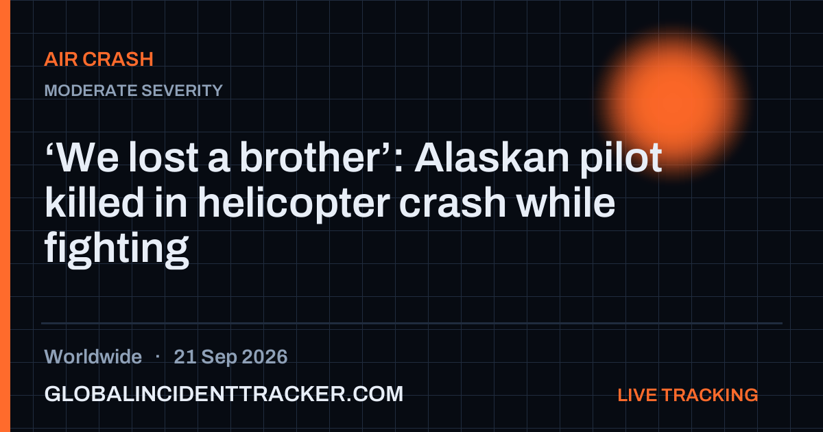 Air Crash incident in worldwide on 21 September 2026 — Global Incident Tracker report card
