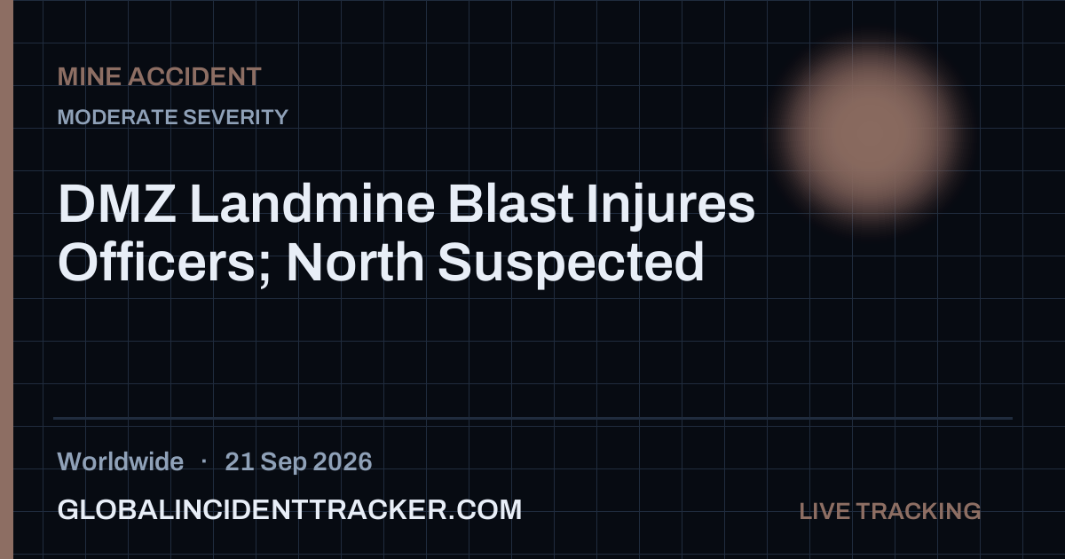 Mine Accident incident in worldwide on 21 September 2026 — Global Incident Tracker report card