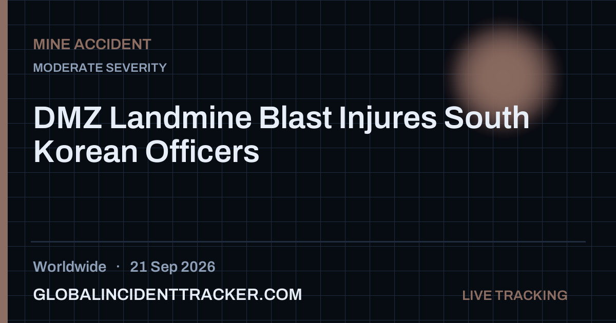 Mine Accident incident in worldwide on 21 September 2026 — Global Incident Tracker report card