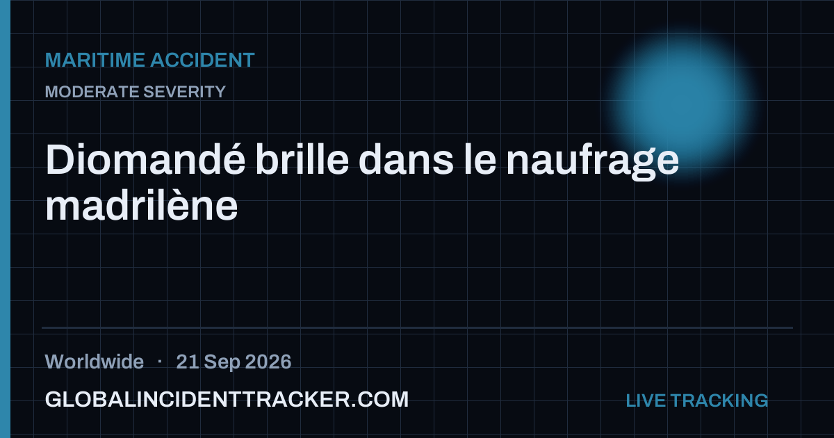 Maritime Accident incident in worldwide on 21 September 2026 — Global Incident Tracker report card