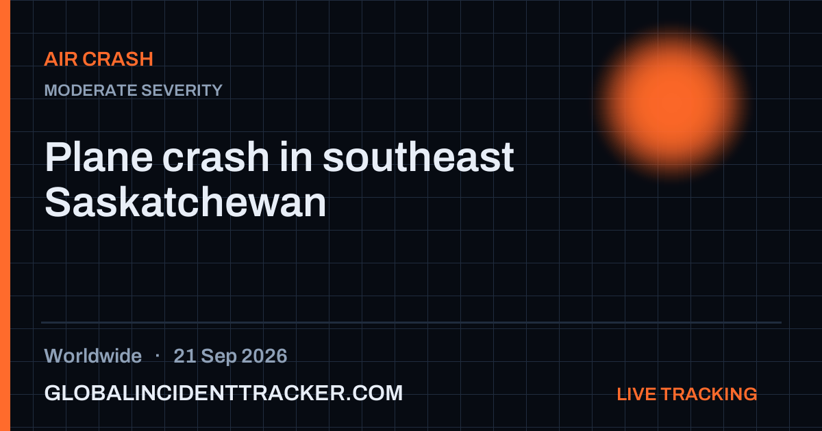 Air Crash incident in worldwide on 21 September 2026 — Global Incident Tracker report card