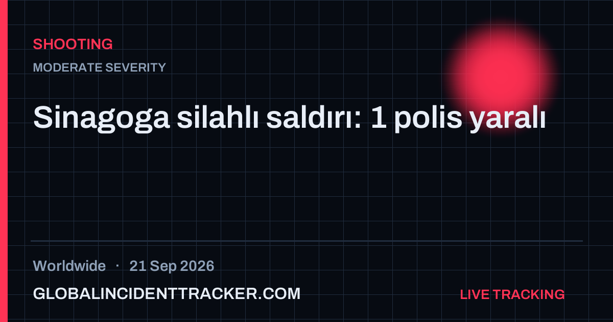 Shooting incident in worldwide on 21 September 2026 — Global Incident Tracker report card