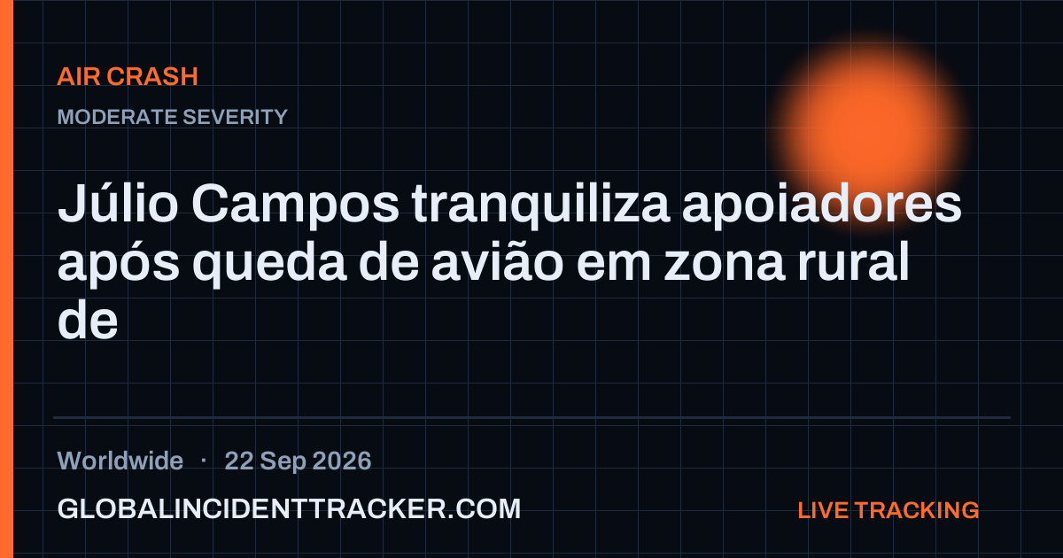 Air Crash incident in worldwide on 22 September 2026 — Global Incident Tracker report card