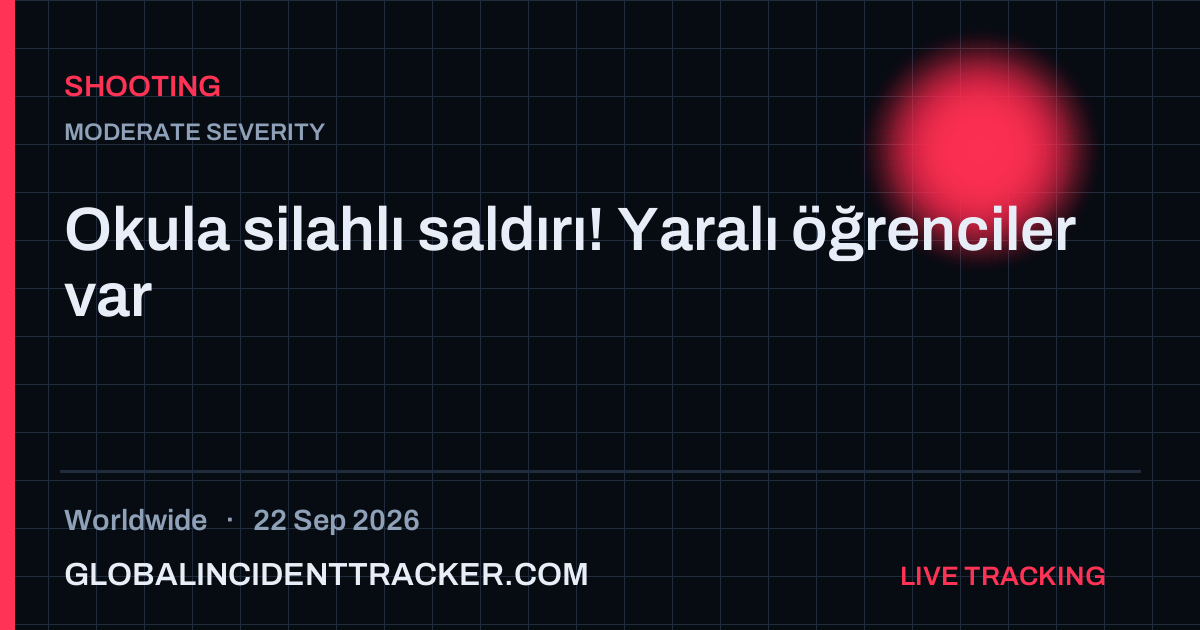Shooting incident in worldwide on 22 September 2026 — Global Incident Tracker report card