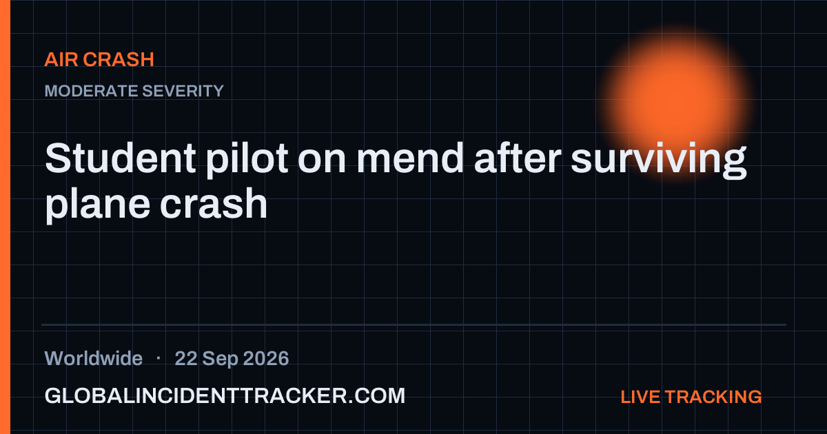 Air Crash incident in worldwide on 22 September 2026 — Global Incident Tracker report card