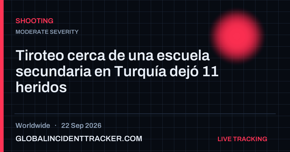 Shooting incident in worldwide on 22 September 2026 — Global Incident Tracker report card