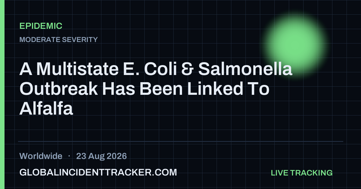 Epidemic incident in worldwide on 23 August 2026 — Global Incident Tracker report card