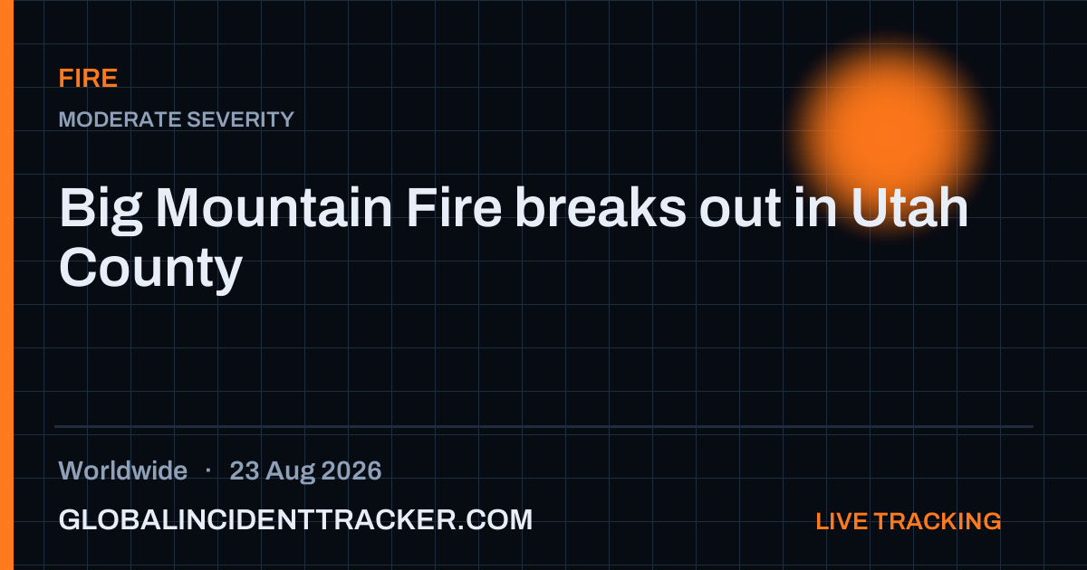 Fire incident in worldwide on 23 August 2026 — Global Incident Tracker report card