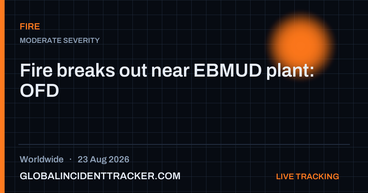 Fire incident in worldwide on 23 August 2026 — Global Incident Tracker report card