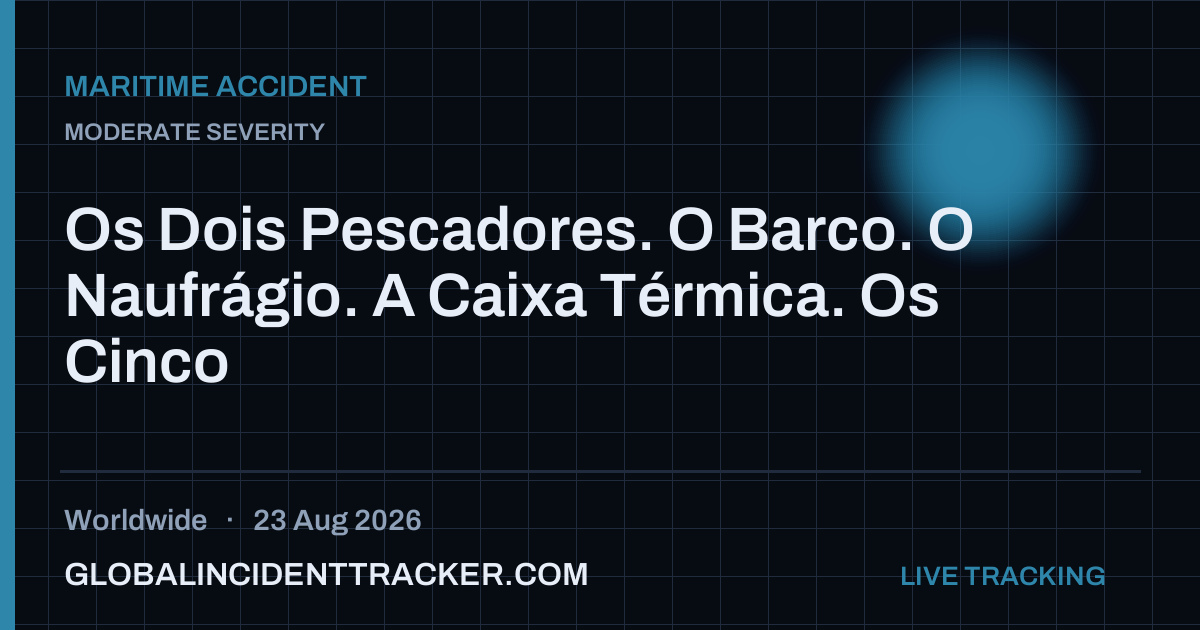 Maritime Accident incident in worldwide on 23 August 2026 — Global Incident Tracker report card
