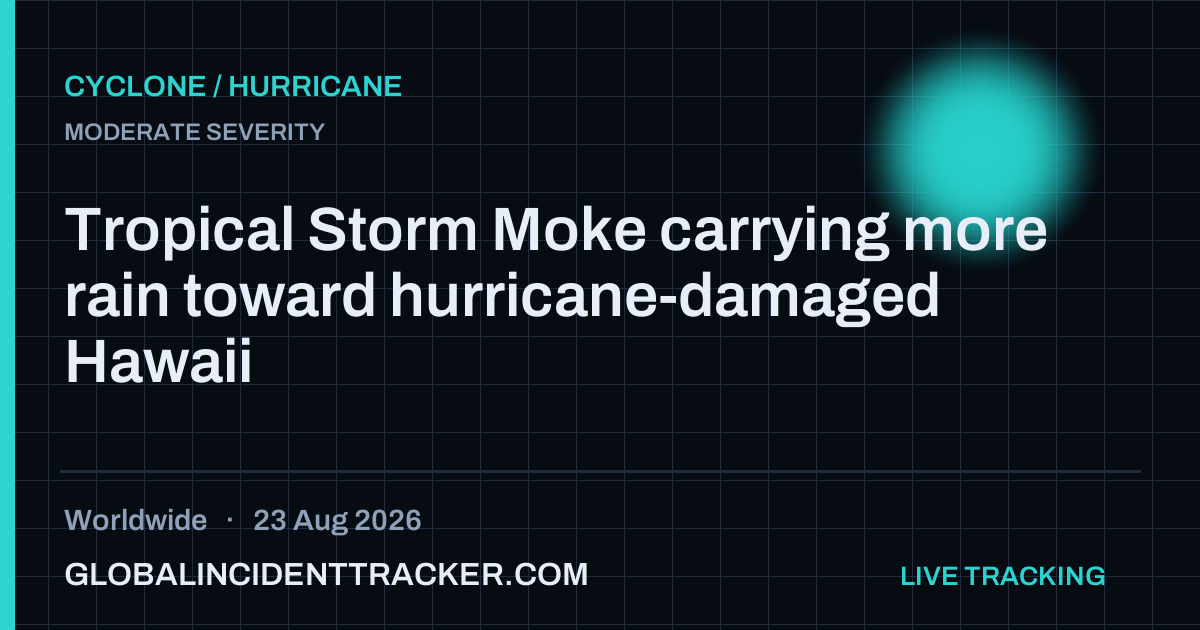 Cyclone / Hurricane incident in worldwide on 23 August 2026 — Global Incident Tracker report card