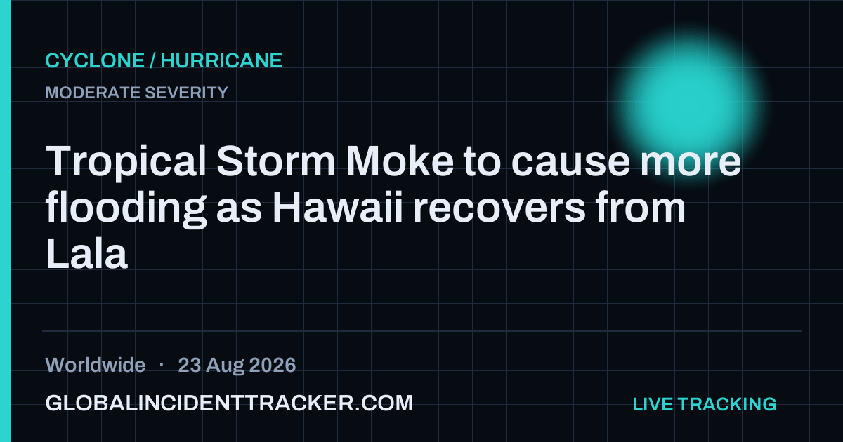 Cyclone / Hurricane incident in worldwide on 23 August 2026 — Global Incident Tracker report card
