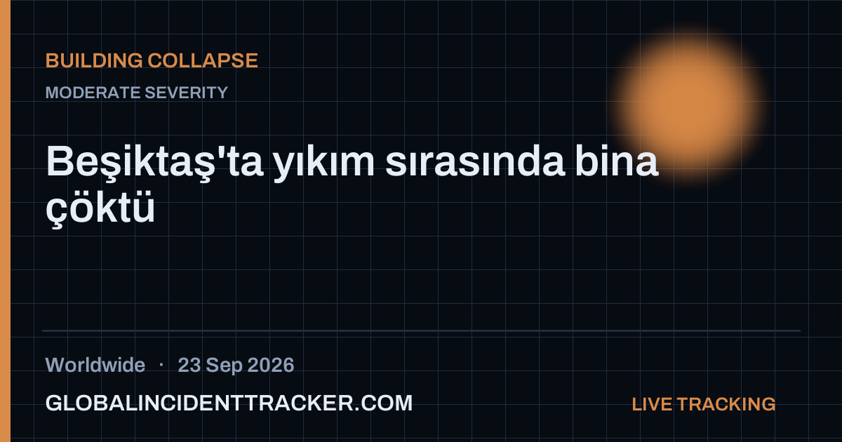 Building Collapse incident in worldwide on 23 September 2026 — Global Incident Tracker report card