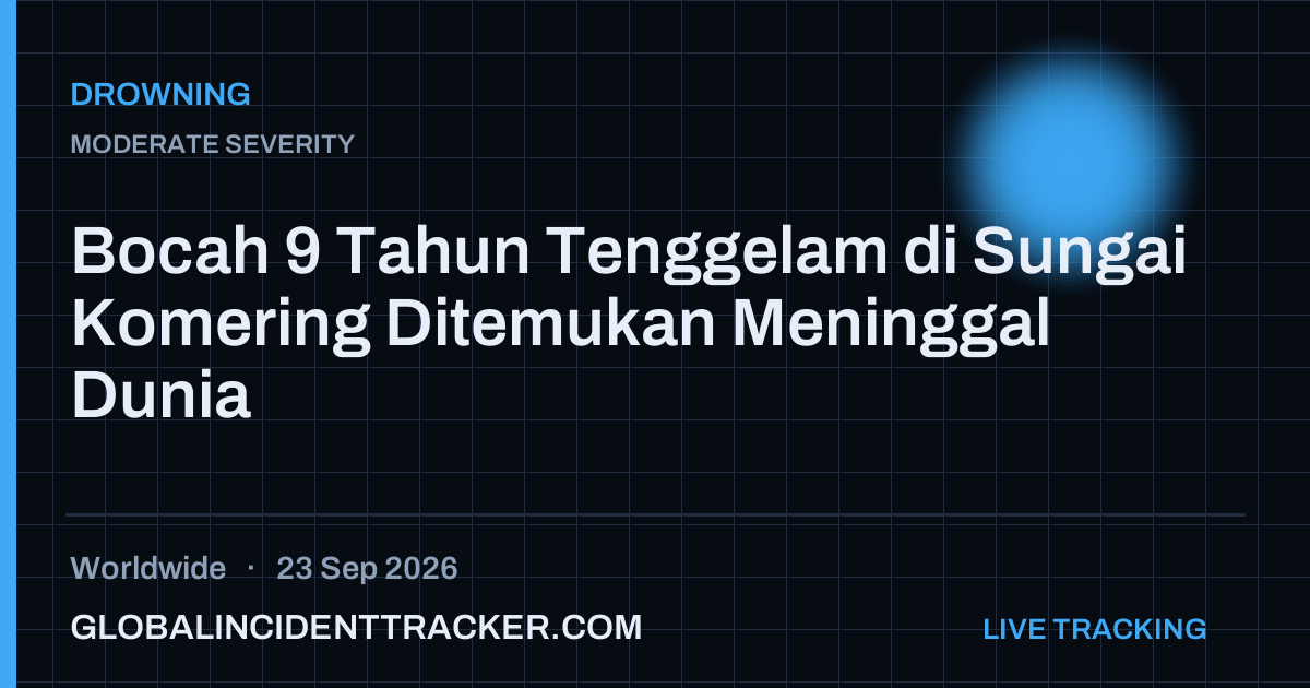 Drowning incident in worldwide on 23 September 2026 — Global Incident Tracker report card