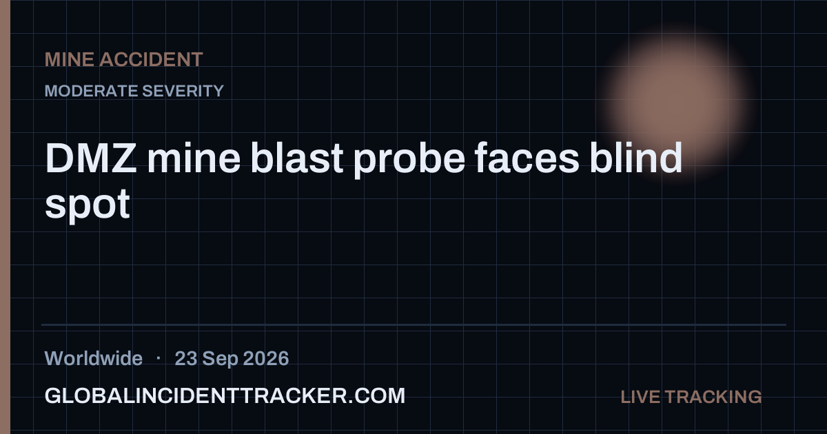 Mine Accident incident in worldwide on 23 September 2026 — Global Incident Tracker report card