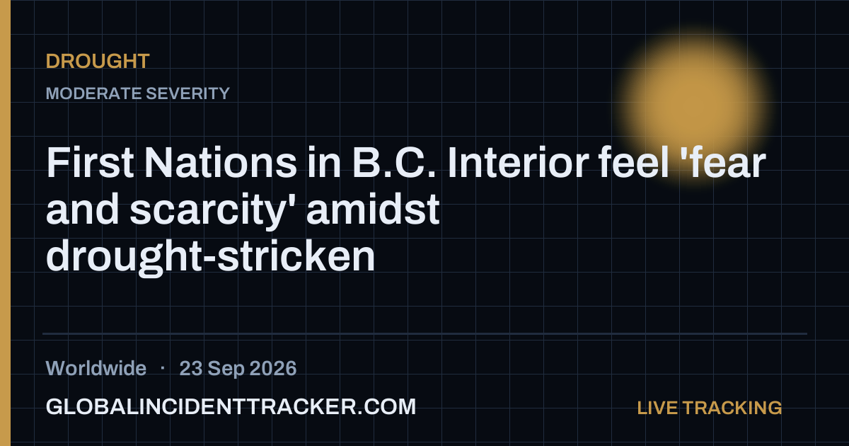 Drought incident in worldwide on 23 September 2026 — Global Incident Tracker report card