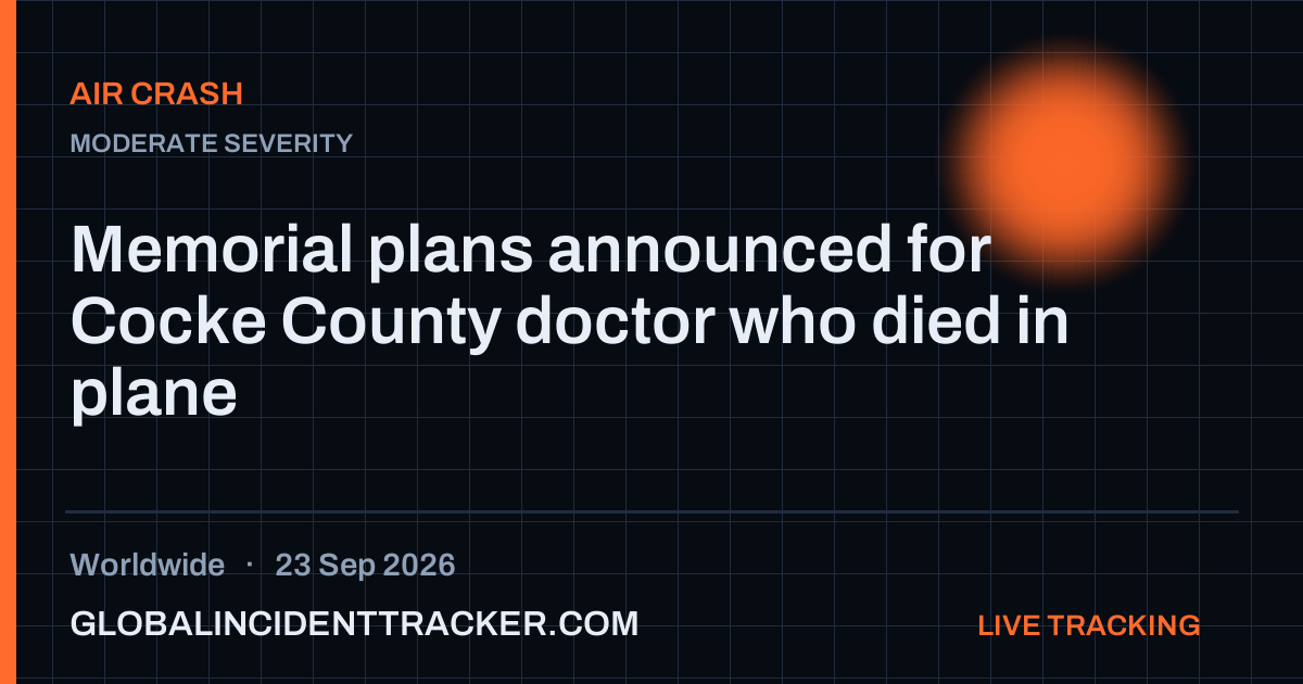 Air Crash incident in worldwide on 23 September 2026 — Global Incident Tracker report card