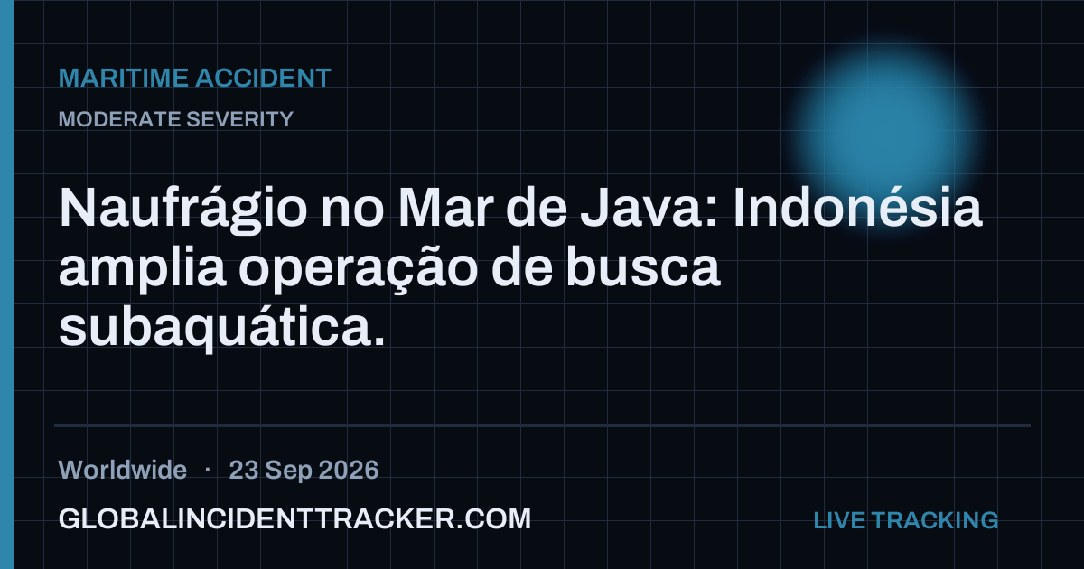Maritime Accident incident in worldwide on 23 September 2026 — Global Incident Tracker report card