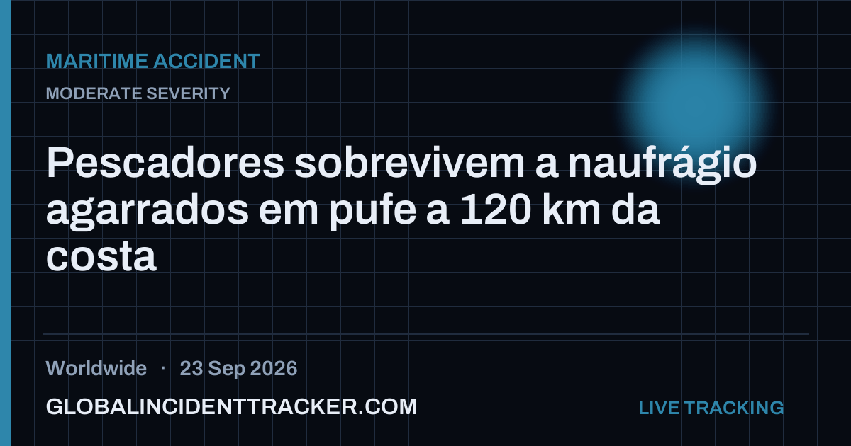 Maritime Accident incident in worldwide on 23 September 2026 — Global Incident Tracker report card