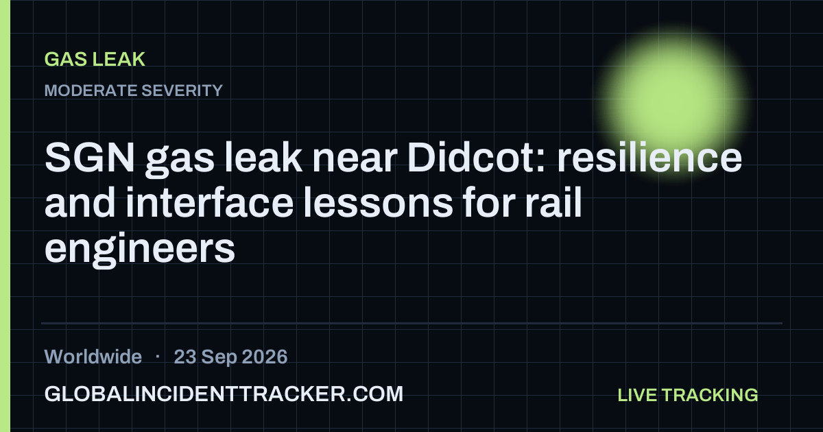 Gas Leak incident in worldwide on 23 September 2026 — Global Incident Tracker report card
