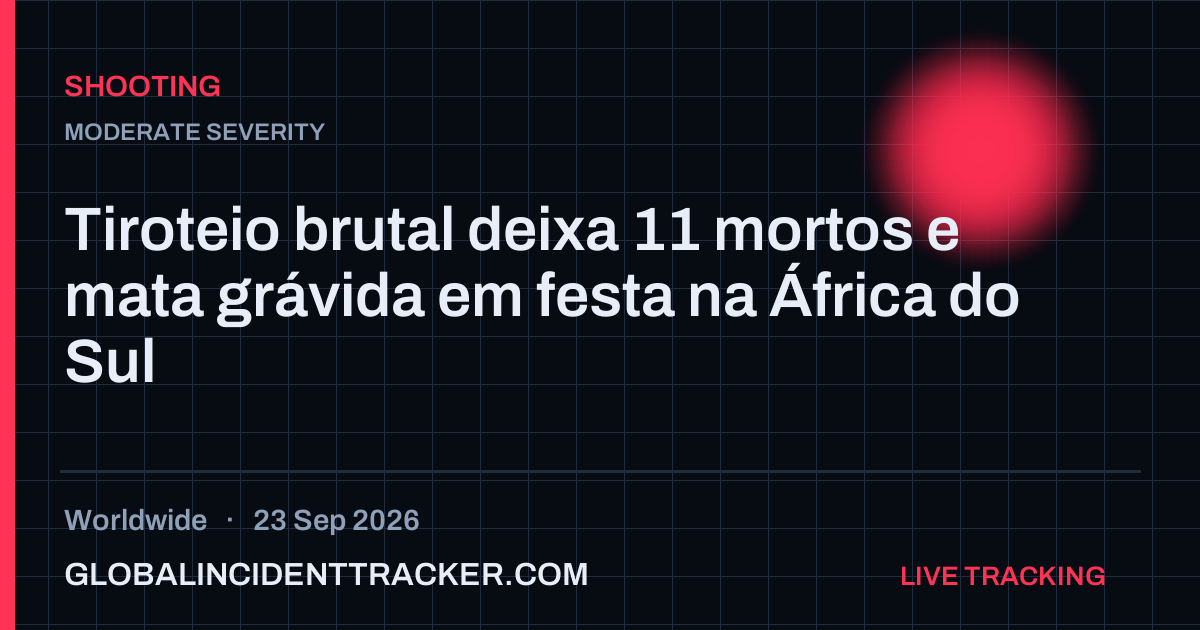 Shooting incident in worldwide on 23 September 2026 — Global Incident Tracker report card