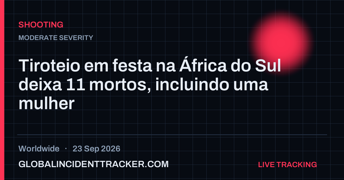 Shooting incident in worldwide on 23 September 2026 — Global Incident Tracker report card