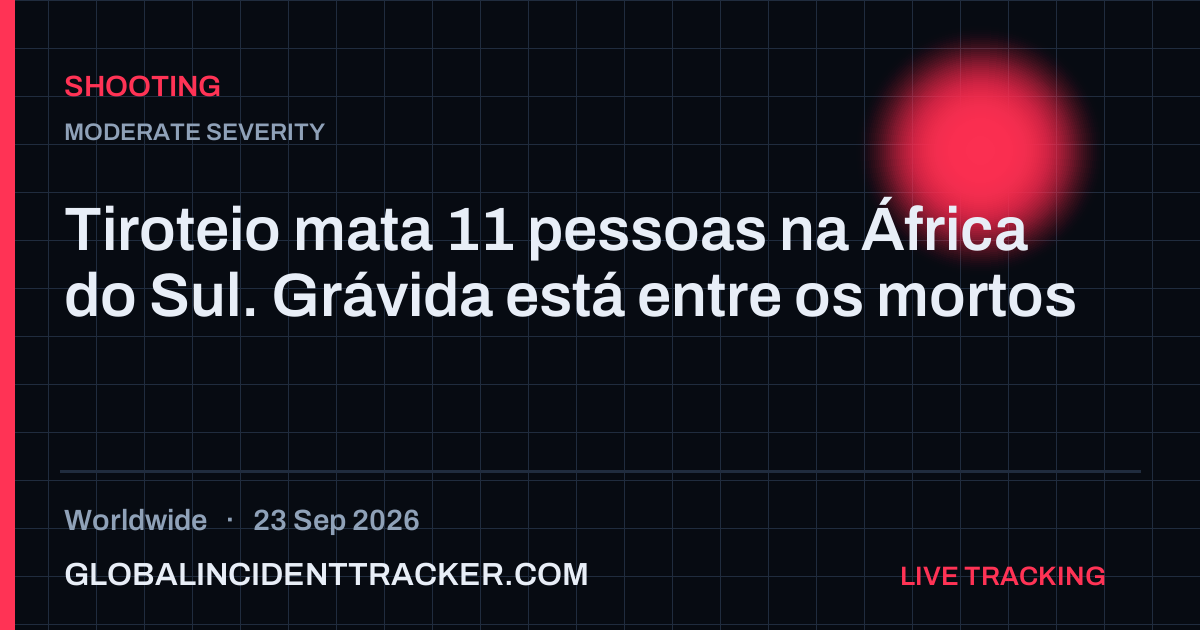 Shooting incident in worldwide on 23 September 2026 — Global Incident Tracker report card